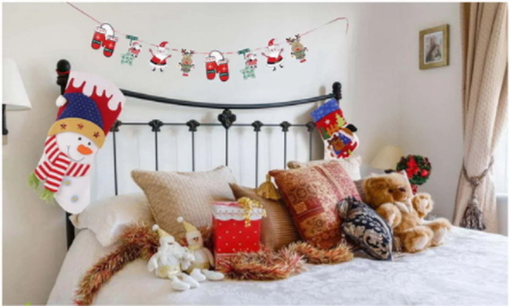 1 шт. Новый мультяшный флаг Рождественский рождественские украшения товары для