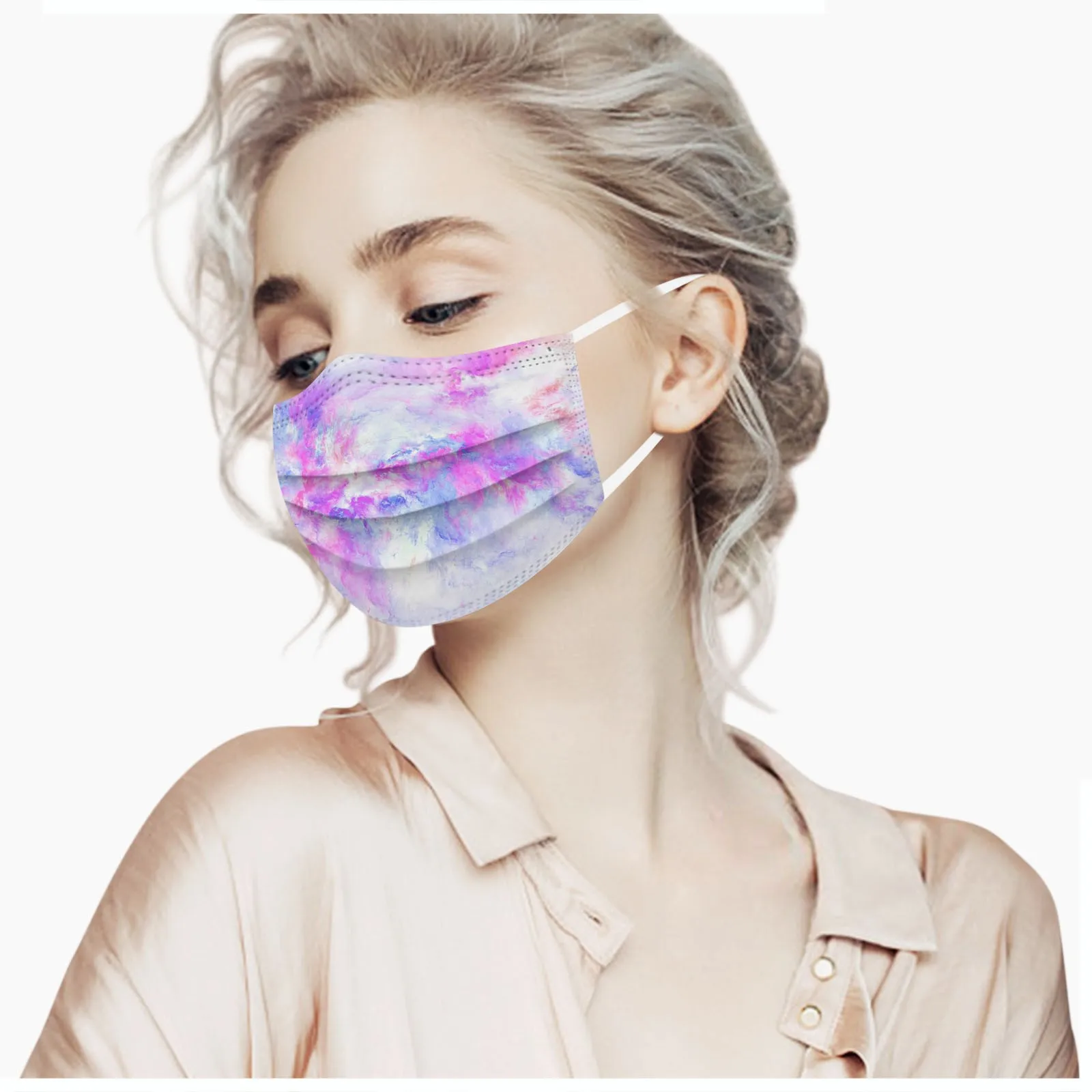 Маска одноразовая из нетканого материала для защиты от загрязнений 10 шт.|Маски| |