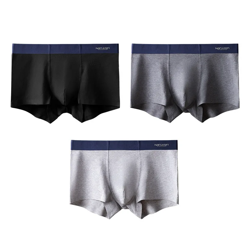 

4pcs/3pcs Mijia Cotton Men Underwear Soft Seamless Men's Cotton Boxer Shorts Male Antibacterial Breathable Panties Boxershorts