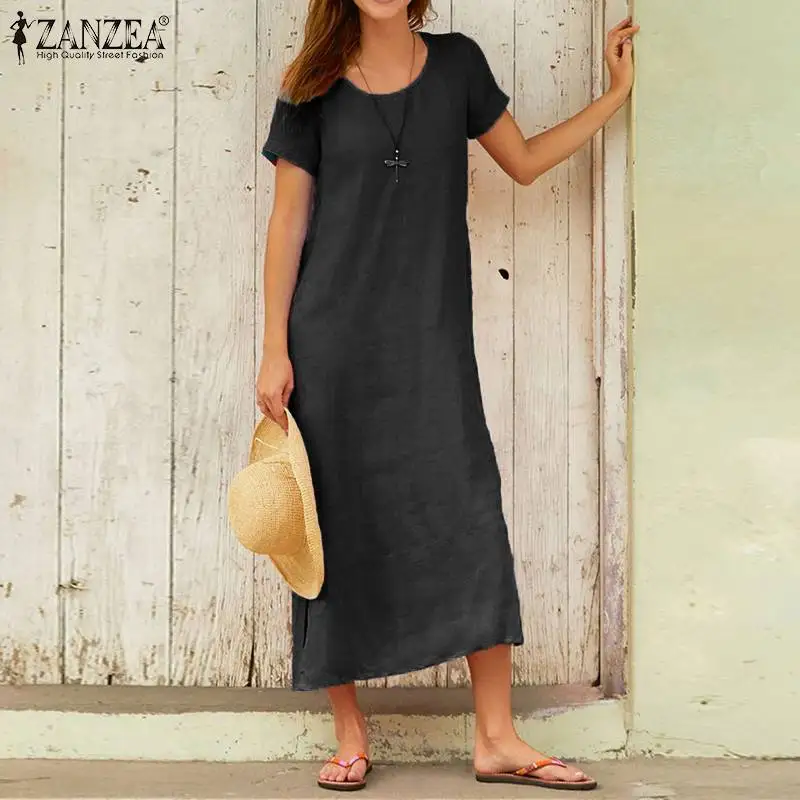 2021 летнее однотонное Открытое платье без рукавов с поясом детское средней длины