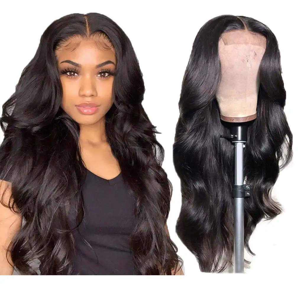 Body wave Wig 4x1 Lace Part Human Hair Wigs for Black Women Lace Closure Wigs Brazilian Hair Pre Plucked with Baby Hair
