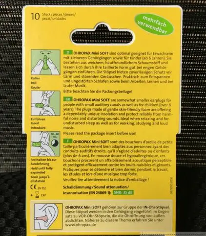 

5Pairs Mini Soft Earplugs Washable Foam Earplugs Super Anti-Snoring Device Used For Sound Insulation Of Sleeping Ladies