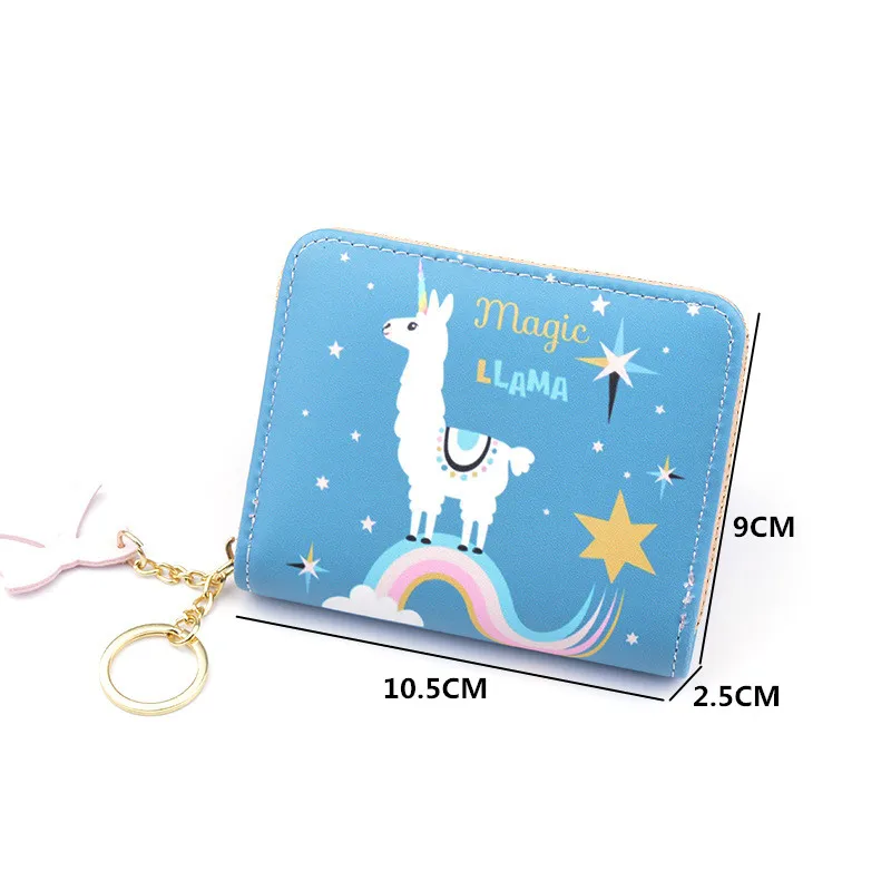 Маленькие женские кошельки для девочек милые из искусственной кожи фиолетового