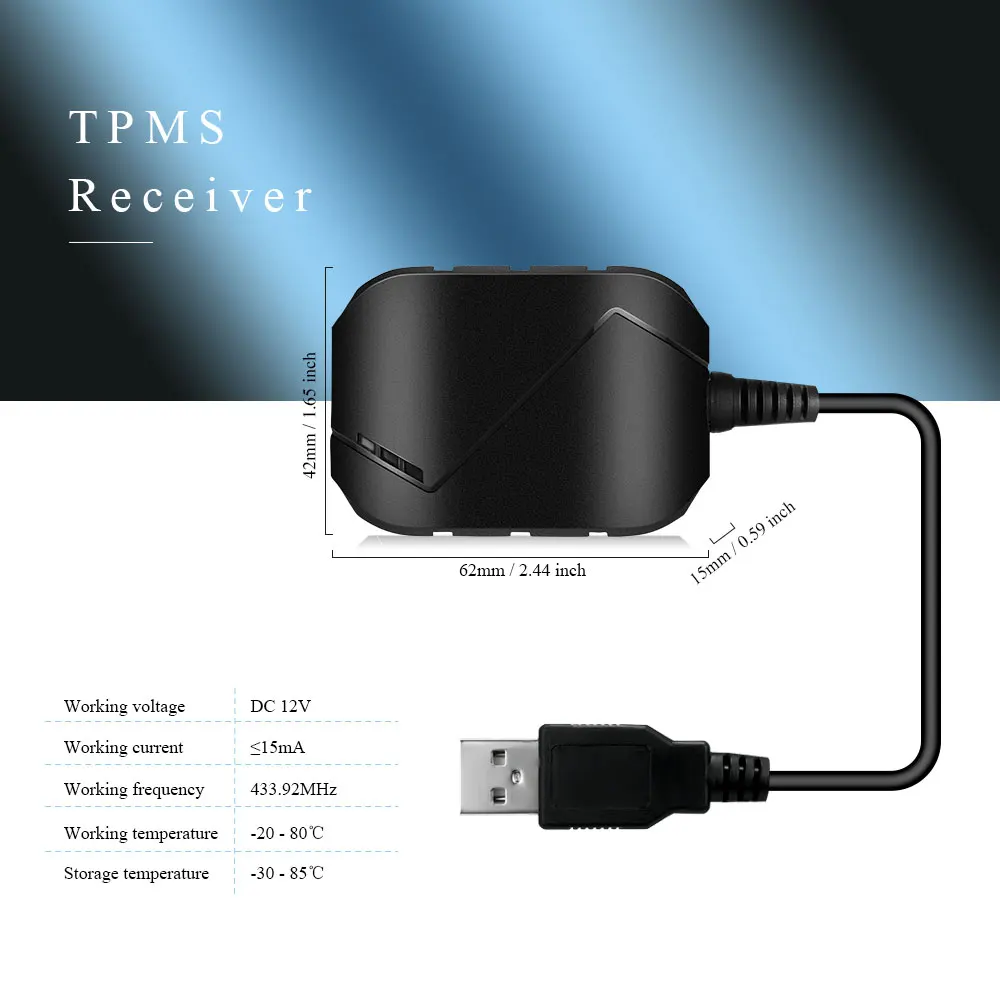 ZEEPIN AN 09 USB TPMS Android система реальный прибор для определения времени контроля