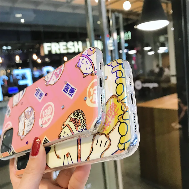 Чехол для iphone 11 pro Max Bling Sailor Moon, для iphone 11 X XR XS Max 6 7 8 plus, мягкий чехол из ТПУ с рисунком Crayon Shin-Chan