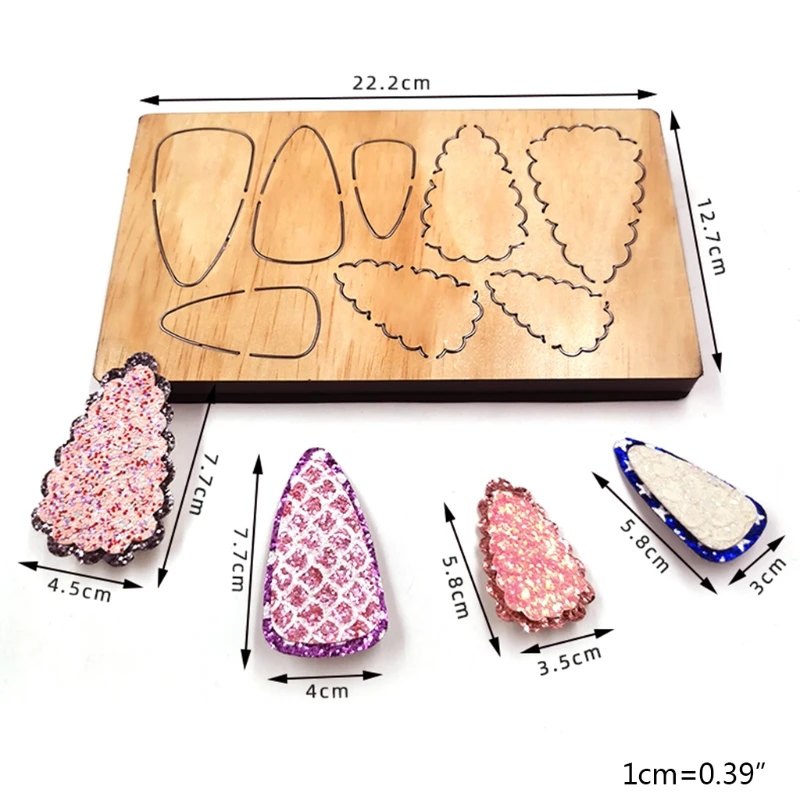 

Diy Hairpin Wooden Cutting Die Wooden Mold Serving Board Mold for Jewelry Storage Home Decoration