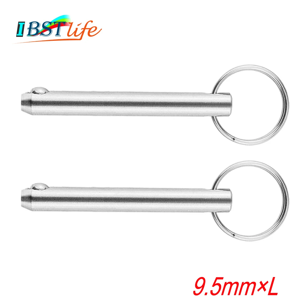

2PCS/Lot 3/8inch 9.5mm Stainless Steel 316 Quick Release Ball Pin for Boat Bimini Top Deck Hinge Marine Boat Accessories