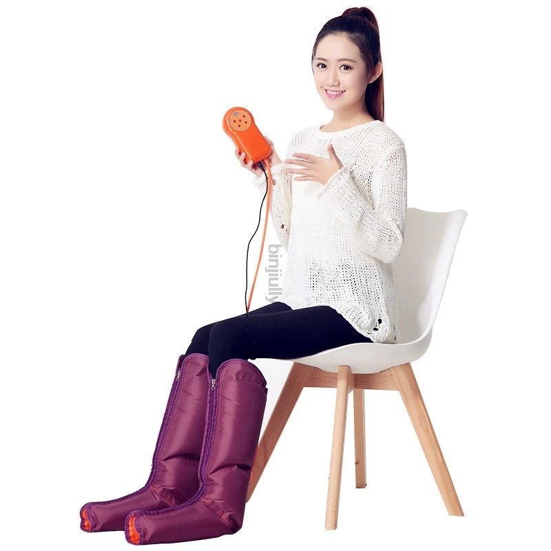 Electric Air Pressure Foot Massager Multi-Function Beauty Apparatus With Physiotherapy Hand Held Controller- Feet & Calves