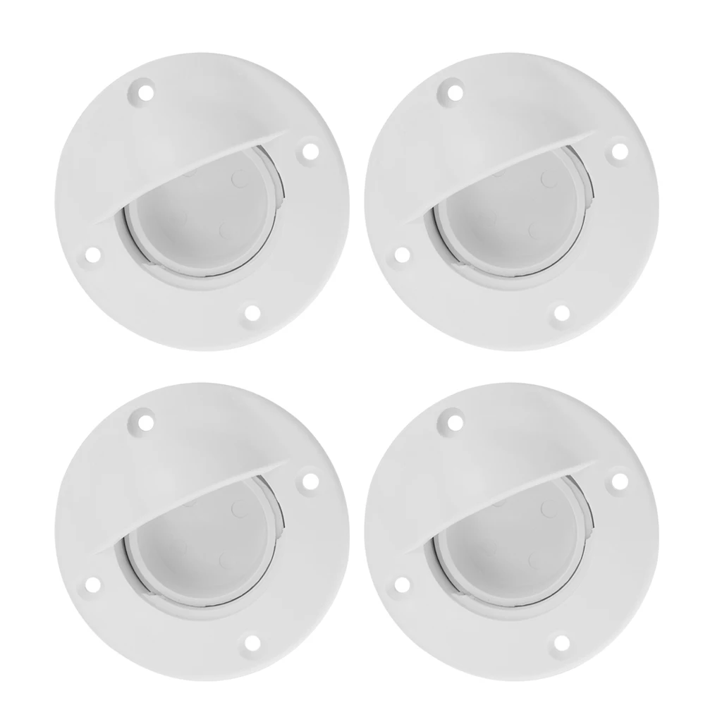 

4pcs Boat Deck Drain Scupper Valve Stopper with Seal, Dinghy Raft Transom Mount Hardware- Heavy Duty