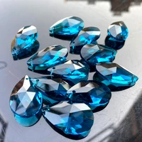 10pc 28mm royal blue crystal prism lamp chandelier part glass hanging pendant home wedding window decor crafts suncatcher