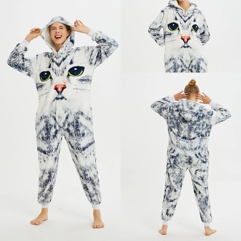 

kigurumi Adult Flannel Unicorn womens Pajamas Unicorn cosplay costume anime for adults sleepwear jumpsuit