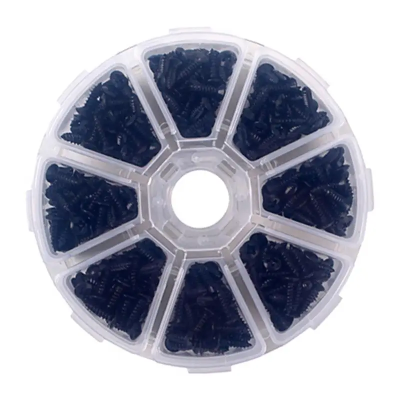 Черные крепежные винты для электрогитары бас аксессуары 400 шт.|Детали и гитар| |