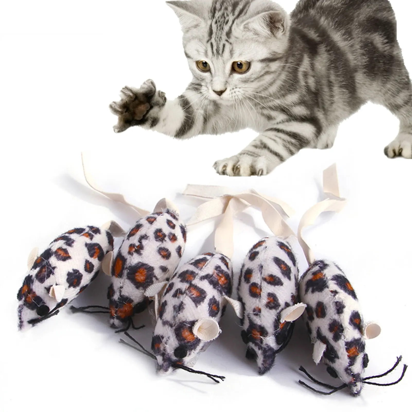 Игрушка для кошек мышь загружается черный Белый Цвет мыши игрушки игрушка кошки