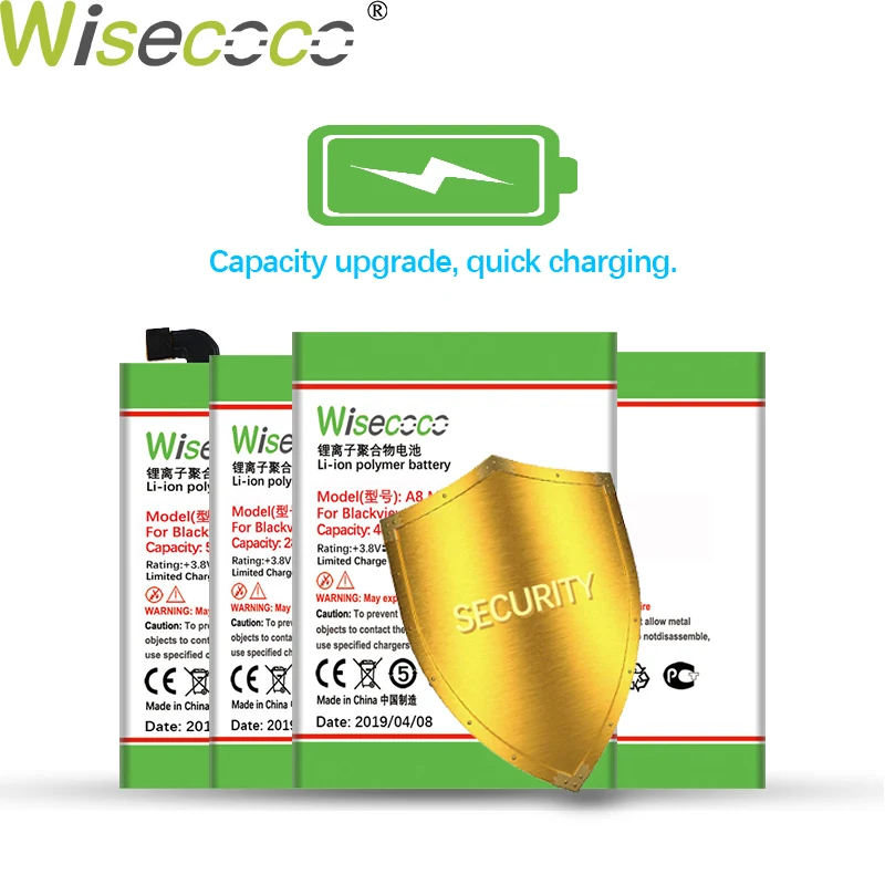 

Wisecoco 5550mAh Battery For Blackview BV5500 BV5500 Pro Phone High quality +Tracking Number