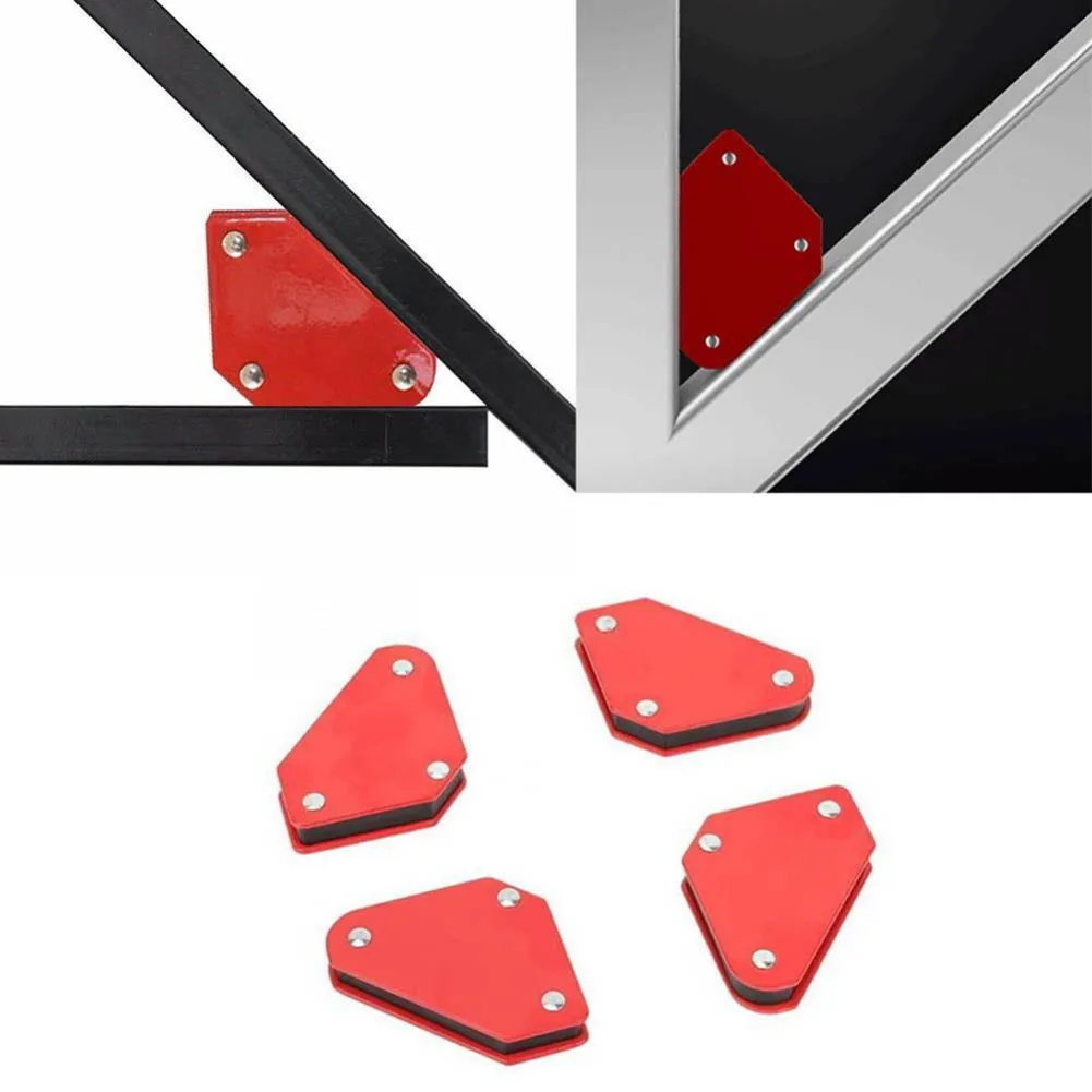4pcs/lot 4 Welding Magnet Magnetic Square Holder Arrow Clamp 45° 90° 135° 9LB for Electric Iron Tools | Обустройство дома