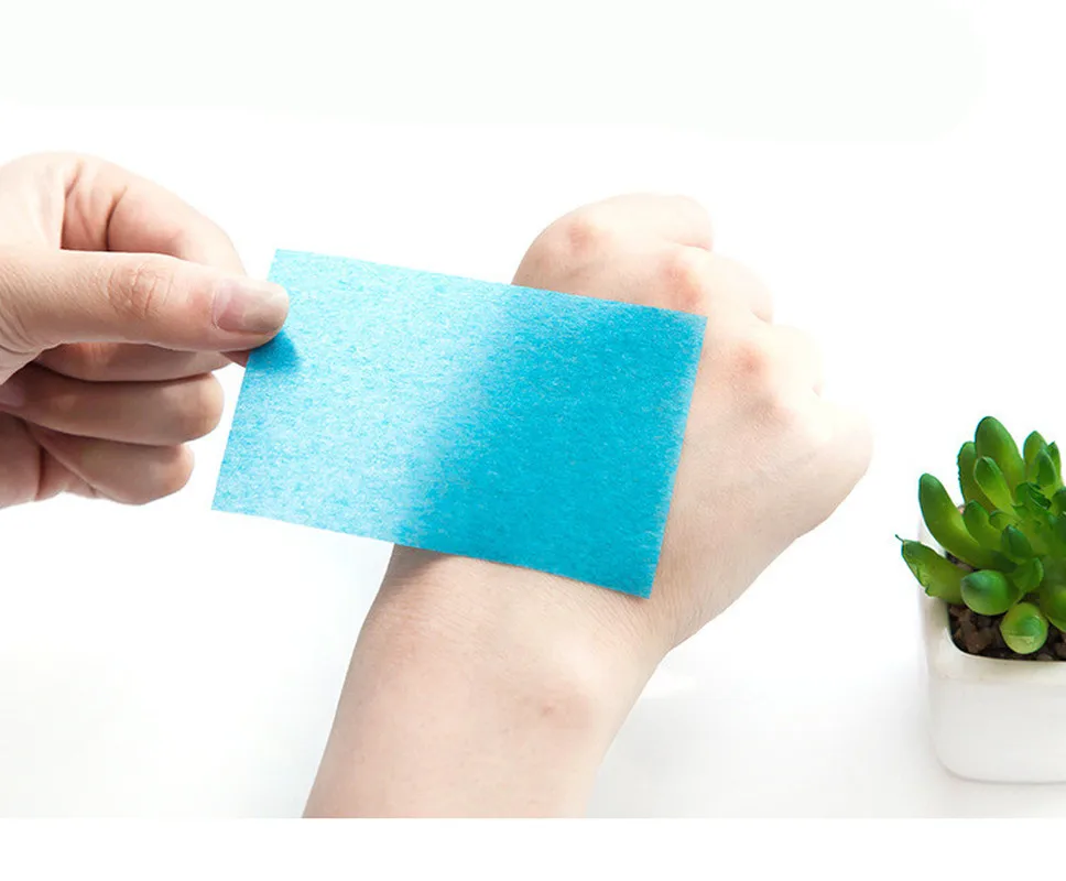 50 sheets / bag perfume facial grease paper paper clean face oil control absorbent paper beauty makeup tools