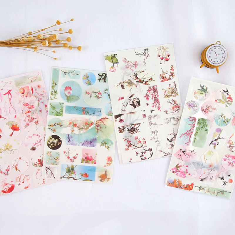 Креативные акварельные Декоративные Diy дневники наклейки Kawaii планировщик для