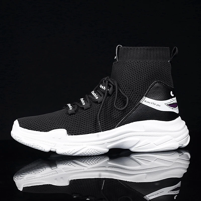 Модные мужские повседневные кроссовки Сезон осень-зима Брендовые модные высокие