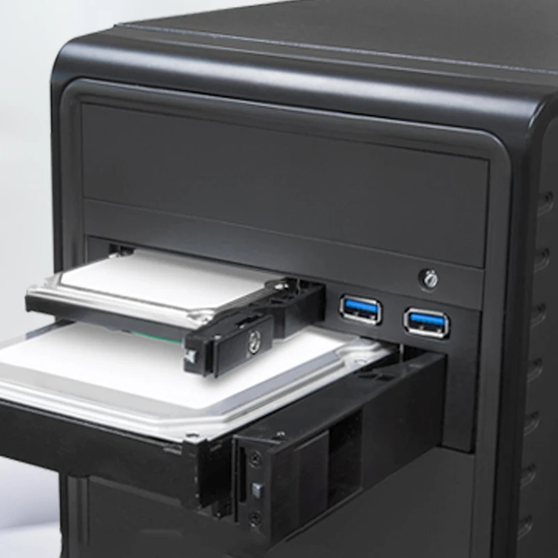 Uneatop 2.5in sata aluminum enclosure case to 3.5 sata hard drive caddy tray backplane 5.25in hdd docking PC bay hdd enclosure