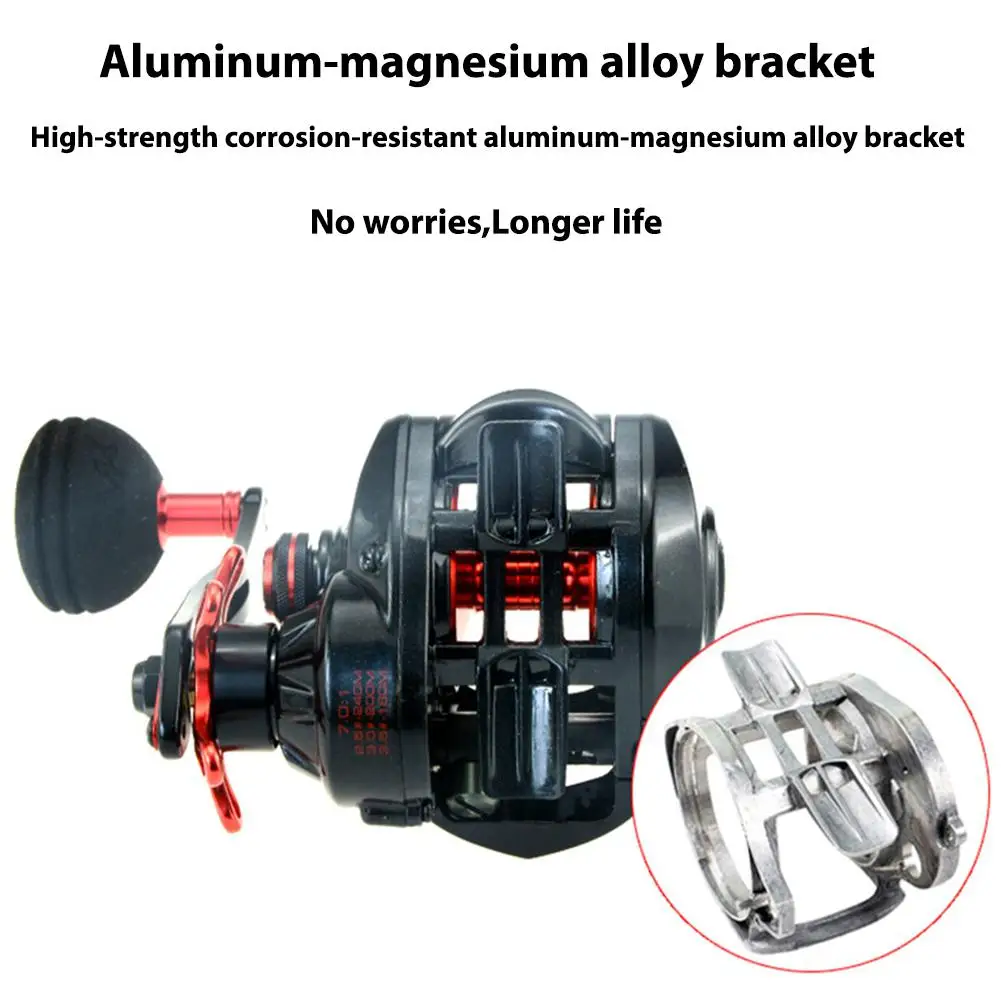 

Baitcasting Fishing Reel High Speed Max Drag Large Capacity Spool Carp Fishing Reel