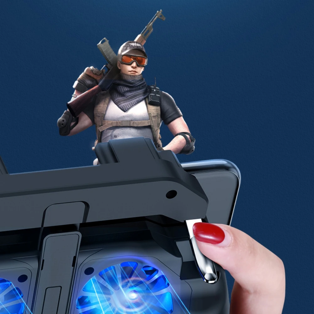 H10 геймпад PUBG контроллер двойной крутой вентилятор 2500/5000 мАч power Bank игровой контроллер Джойстик для Мобильные телефоны Android IOS Телефон