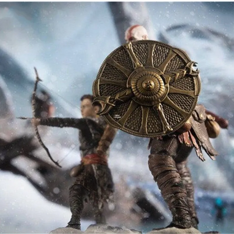 8 &quotСтатуя God of War Demigod Kratos бюст Atreus полноразмерный портрет 1/10 масштаб праздничный