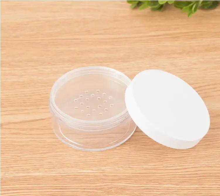 

50g Empty Refillable Cosmetic Jar Pot Loose Face Powder Sifter Case Powder Box Empty Cosmetic Container Travel SN775