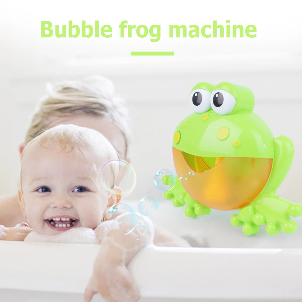 

Bubble Machine Frog Kids Music Player Bathing Toy Soap Auto Bathtub Bubble Maker Outdoor Automatic Bubble Maker Gift