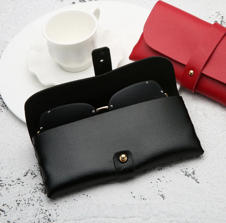 

Fashion Men Women Portable Glasses Case Magnetic Pu Leather Foldable Glasses Box For Eyeglass Oversize Sunglasses Bag