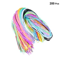 200pcs colorful braided rope pvc braided wire plastic diy braided rope diy braided string pvc plastic diy braided rope