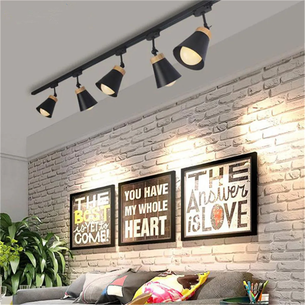 Lâmpada de Led com Trilho Holofotes de Teto com Iluminação Lâmpada com Rastreamento para Loja de Roupas E27 Led 1 High Quality Luzes e Iluminação