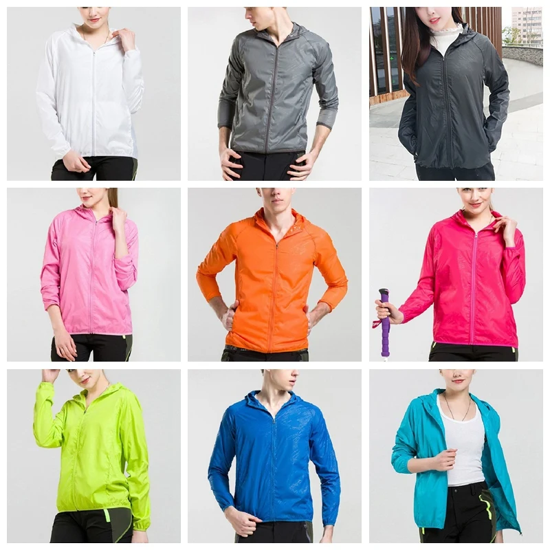 Unisex Quick Dry Outdoor Sports Coats Hiking Jackets Sun-Protective Waterproof durable Skin Male Female Windbreaker | Спорт и