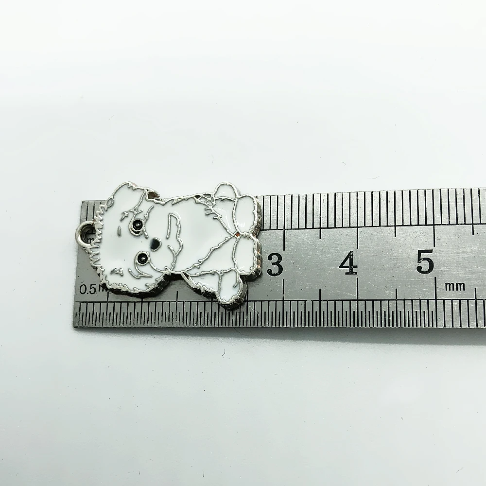 Новый дизайн эмалированный брелок для ювелирных изделий с белым маленьким