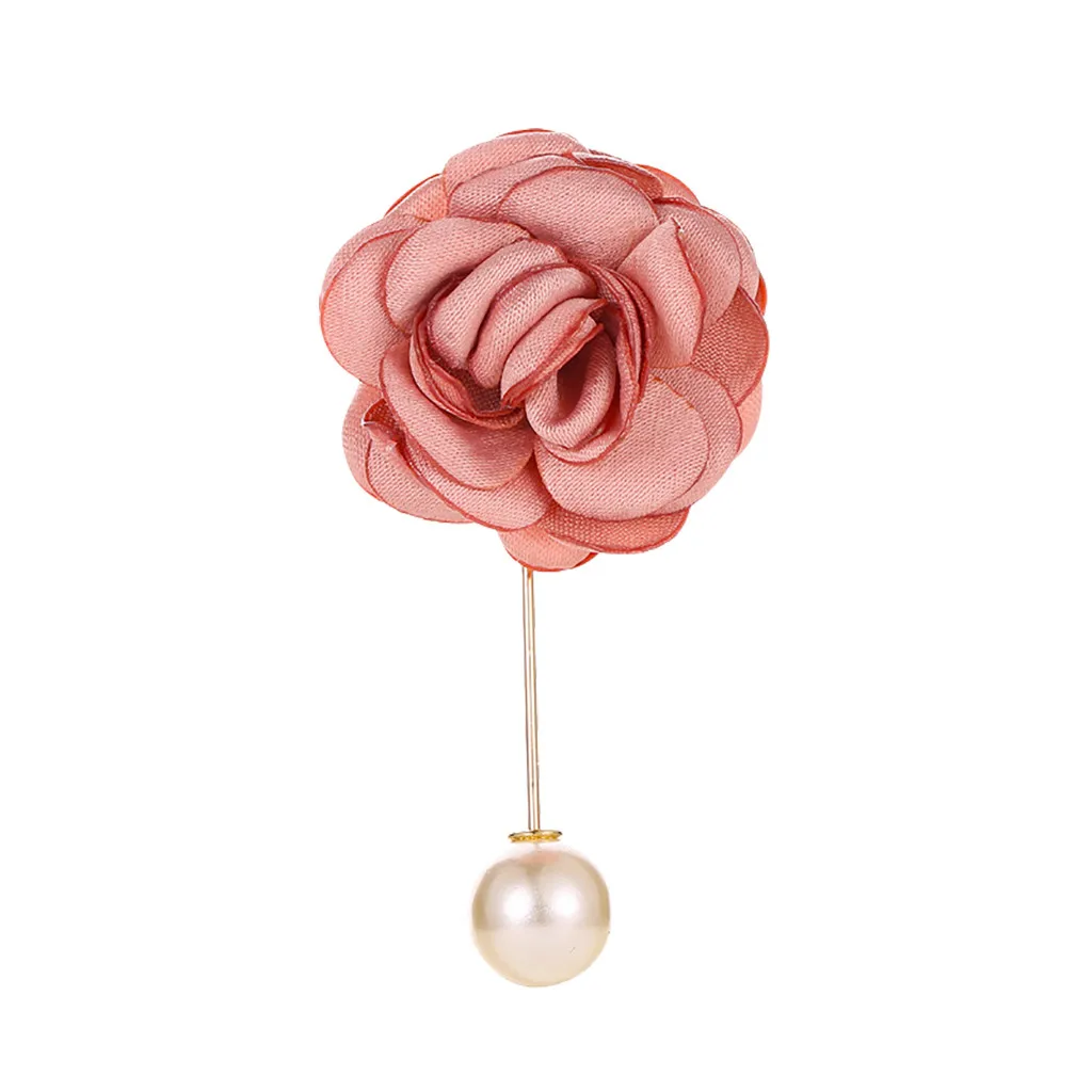 2020 корейские Броши ручной работы из искусственной кожи в виде цветка камелии