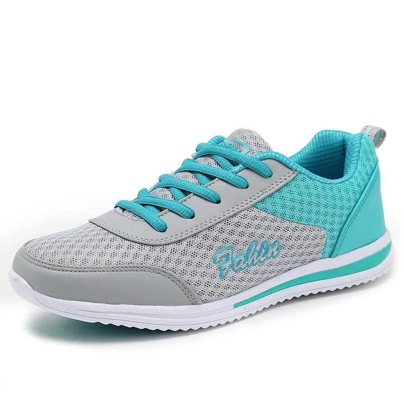 

Ballet Flats For Women 2021 Running Vulcanize Shoes Fashion Mesh Lace-Up Comfortable Loafers Breathable Tennis Walking Shoes