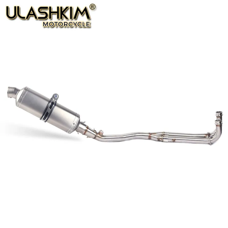 Мотоцикл глушитель 304 нержавеющая сталь полная система без шнуровки Средний piope