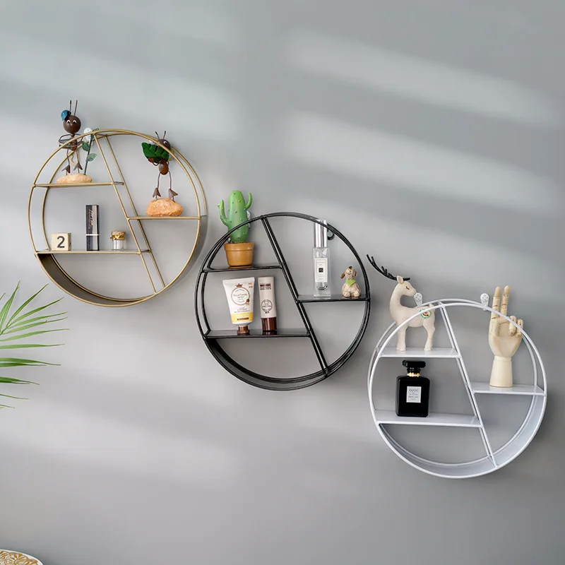 

Metal Wall Decor Nordic Style Living Room Wall Shelf Decorations Decorative Pendants for the House Living Room Accessories