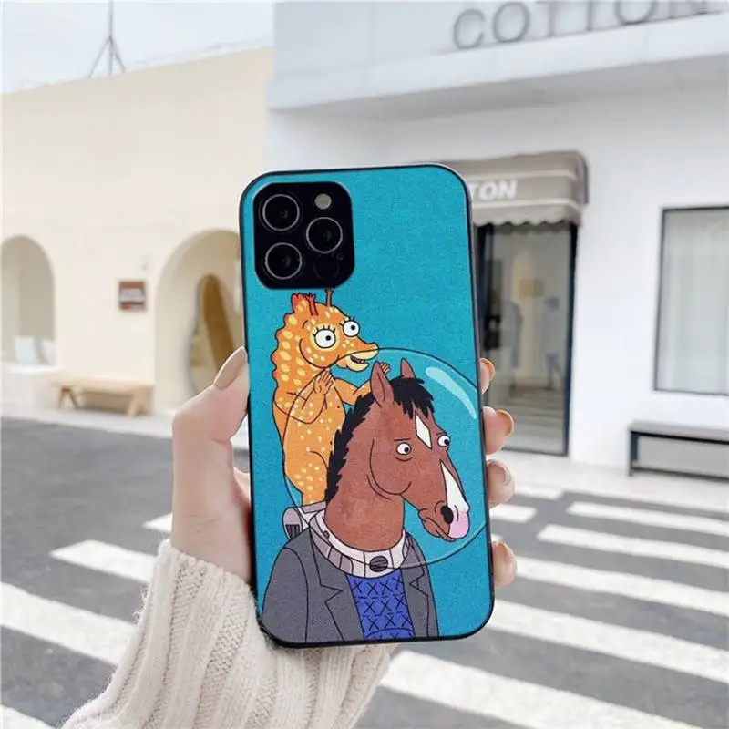 

BoJack Horsemans Black Soft Silicone Phone Case For Iphone 6 6s 7 8 Plus XR X XS XSmax 11 12 Pro Mini Max