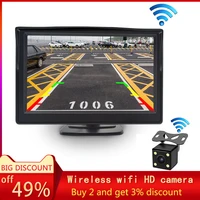 car rear view camera wifi wireless wiring kit easy installation 2 4ghz dc 12v vehicle cameras wireless transmitterreceiver