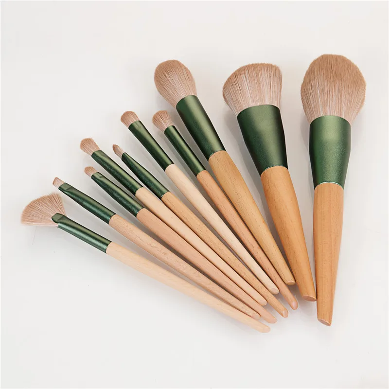 

10pcs Makeup Brushes Set Powder Foundation Eyeshadow Blushes Blending Brush Beauty Make Up Brush Cosmetic Kits Tool