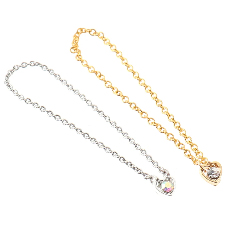

High QualityDollhouse Mini Necklace Diamond Gem Jewelry for 1/6 Military Figure Doll Decoration