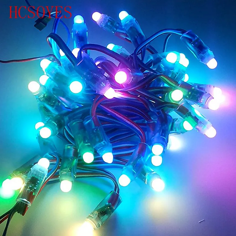 5v 12 мм светодиодный ws2811 пиксельный модульный 50 узел/Коллона digital rgb полный цвет