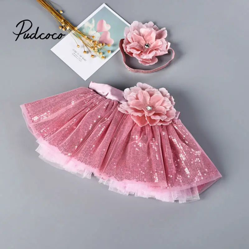 Рождественская Одежда для новорожденных вечерние юбки пачки с повязкой на