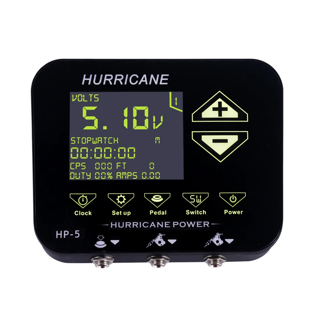 Hurricane Fifth generation tattoo power color tattoo machine HP-5 digital LCD makeup dual power tattoo supplies set