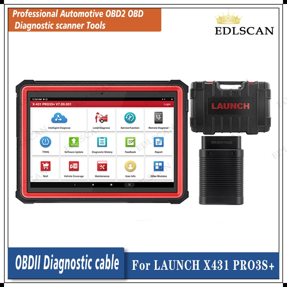 

Автомобильные диагностические инструменты OBD2 для запуска X431 PRO3S Plus 10,1, считыватель кодов, сканер, кодирование ЭБУ, активное тестирование