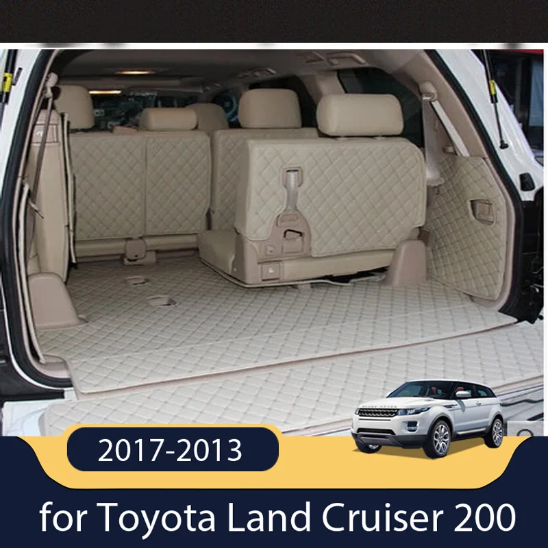 Новинка! Специальные коврики в багажник для Toyota Land Cruiser 200 7 мест 2017