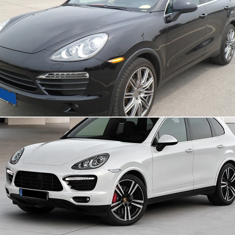 Желтый и белый двухцветный светодиодный Передний Габаритный светильник онарь