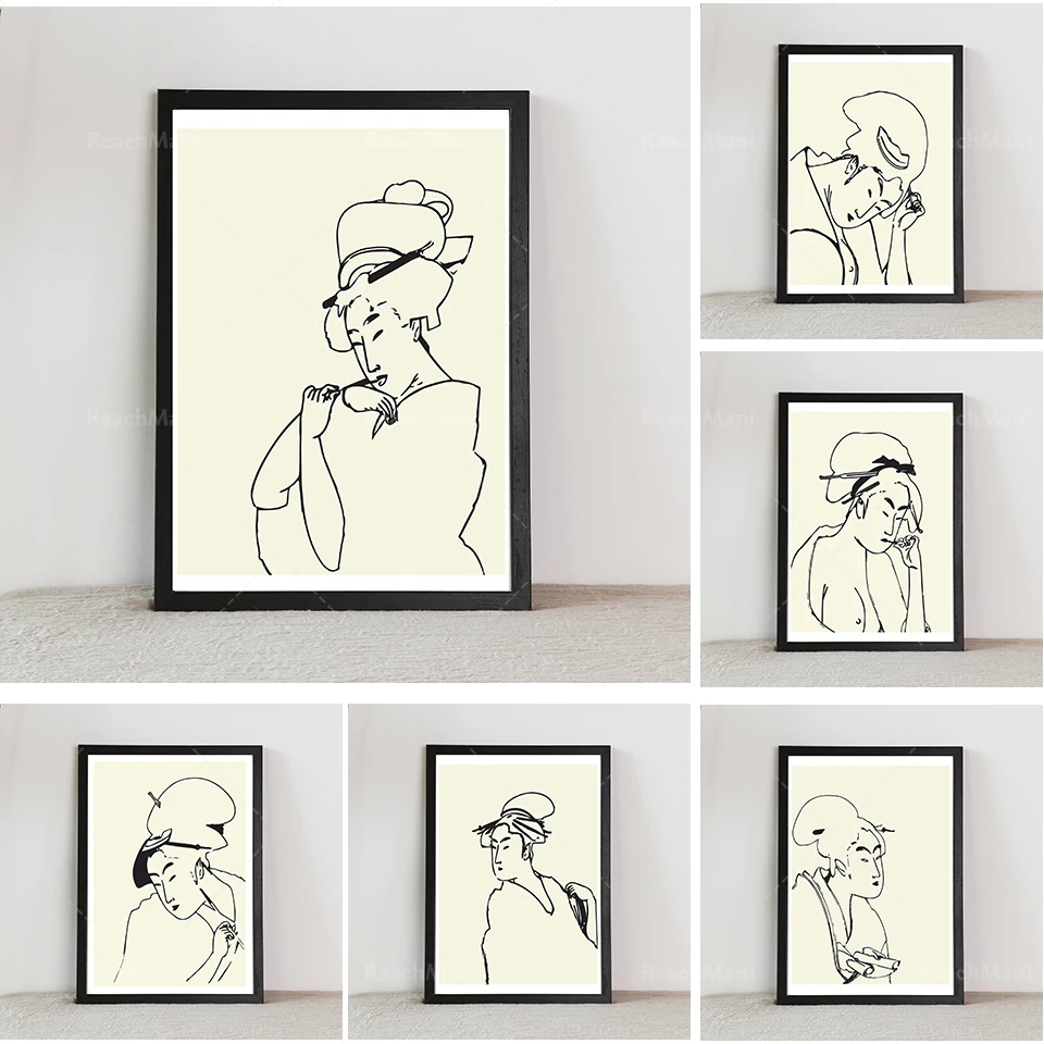 Постер на холсте в скандинавском стиле современный фон для кровати домашний