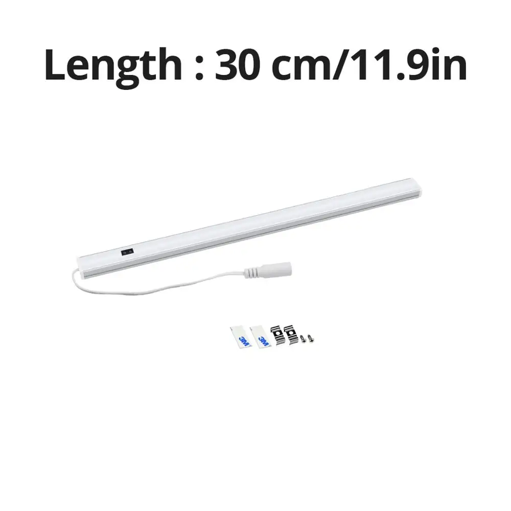 30CM without Power Ручная развертка развертки светодиодный шкаф светильник s 30/50 см движения Сенсор светодиодный бар ночной Светильник для выдвижного ящика шкафа гардероба шкафа лампа Кухня светильник s - Цвет: 30CM without Power