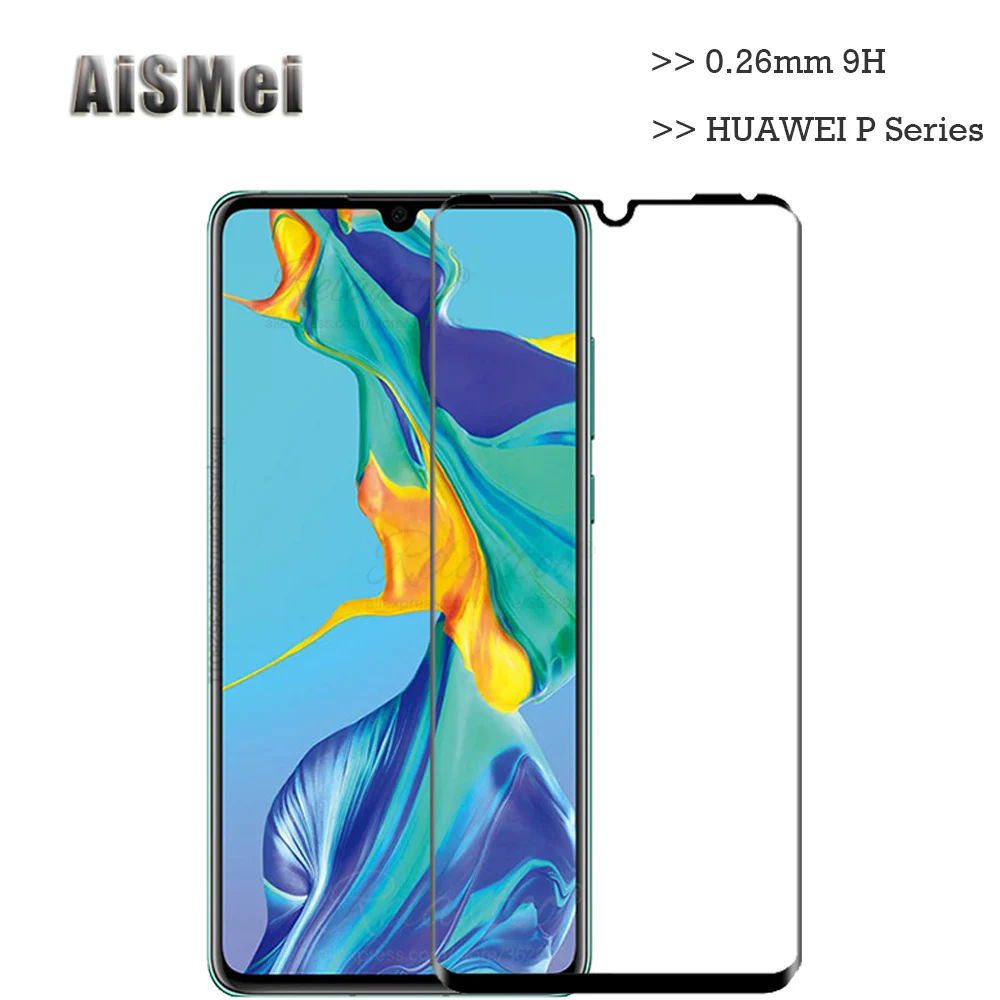 AiSMei полное покрытие защитное закаленное стекло для huawei P30 Pro P20 P10 Lite протектор